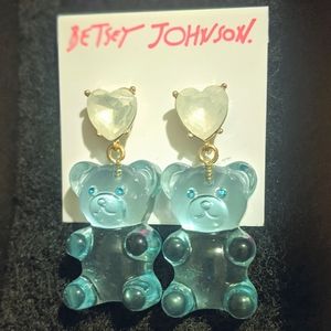 Betsey Johnson Sugar Teddy Bear earrings